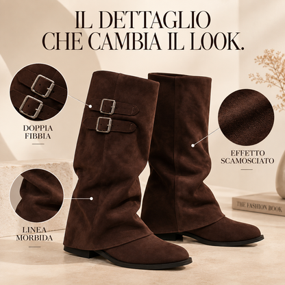 Stivale Slouchy con Fibbie