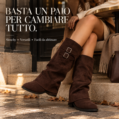 Stivale Slouchy con Fibbie