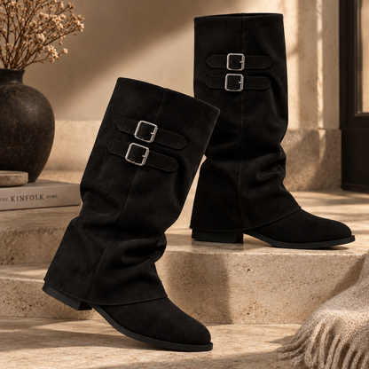 Stivale Slouchy con Fibbie