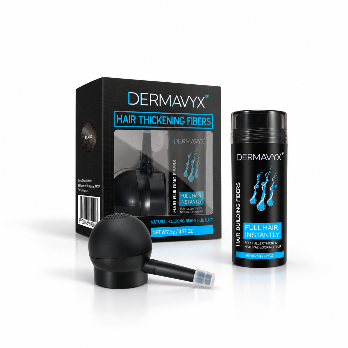 DERMAVYX™ | Fibre Volumizzanti per Capelli e Barba